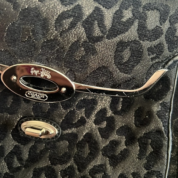 Coach Sadie Madison Chenille Ocelot Leopard Satchel - Picture 11 of 12